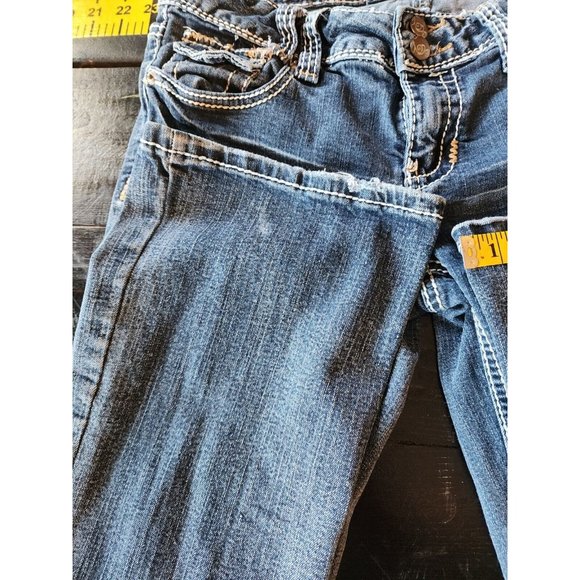 Twenty One Black By Rue 21 Size 5/6 Regular Bootcut Women's Denim Jeans Mid Rise - Picture 11 of 11